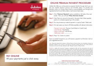 Online Payment Leaflet procedure jubilee