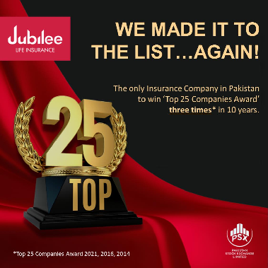 JUBILEE LIFE WINS PSX Top 25 Companies award